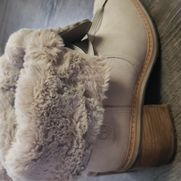 Timberland Sienna High Waterproof Boots in Light Taupe Suede  Sz 8.5 - Picture 13 of 16